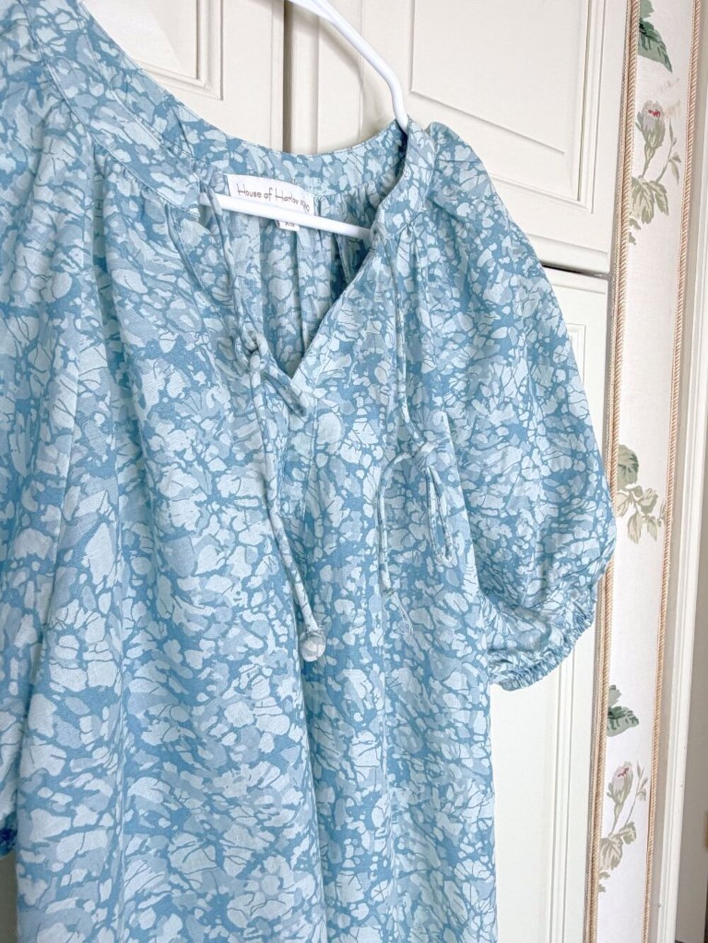 House of Harlow 1960 Airy Boho Puff Sleeve Top - Picture 5 of 6